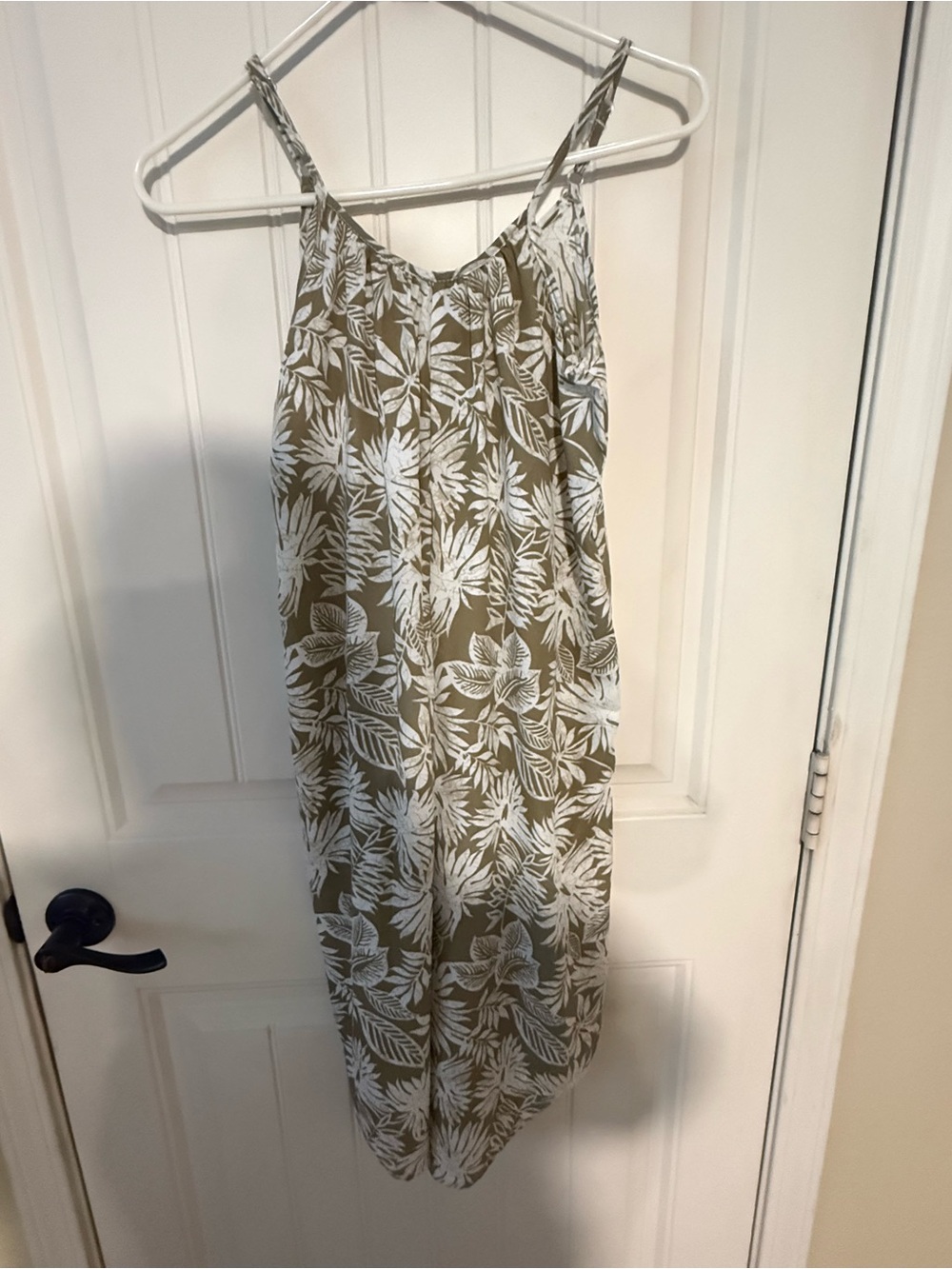 Aloha Print Spaghetti Strap Dress